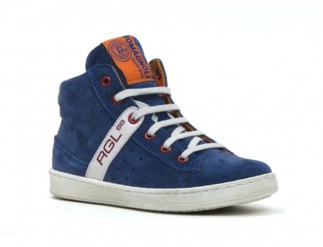 Franco Romagnoli Veterschoen jeans blauw