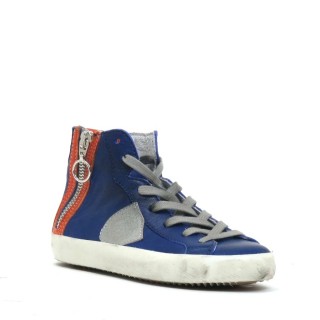 Philippe Model Kids Sneaker kobaltblauw