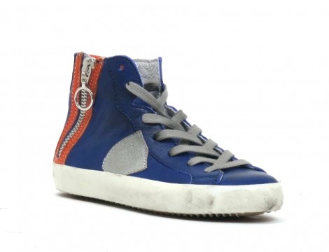 Philippe Model Kids Sneaker kobaltblauw