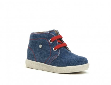 Naturino Veterschoen jeans blauw