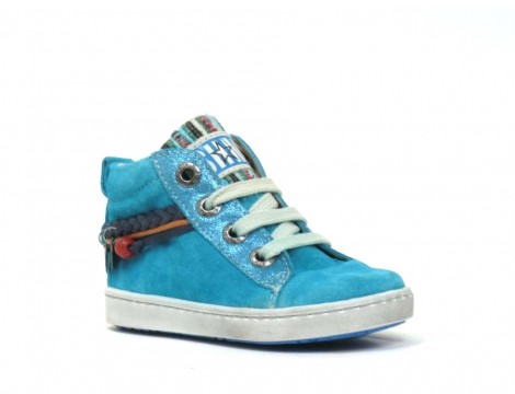 Shoesme Veterschoen turquoise