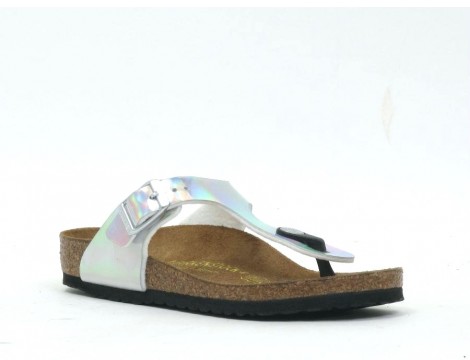 Birkenstock Slipper zilver