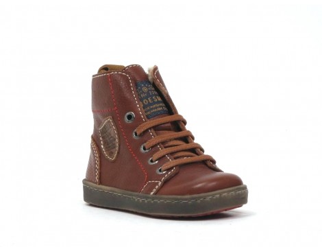 Shoesme Veterschoen cognac