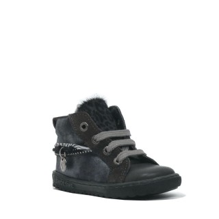 Shoesme Veterschoen oud zilver