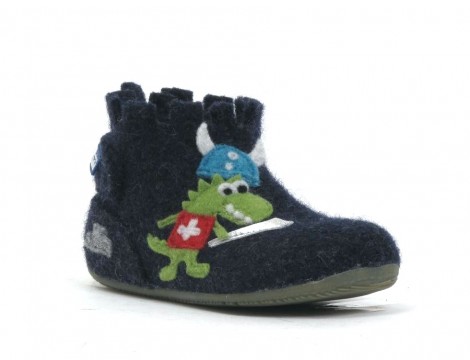 Kitzbuhel Pantoffel blauw