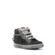 Shoesme Veterschoen grijs donk