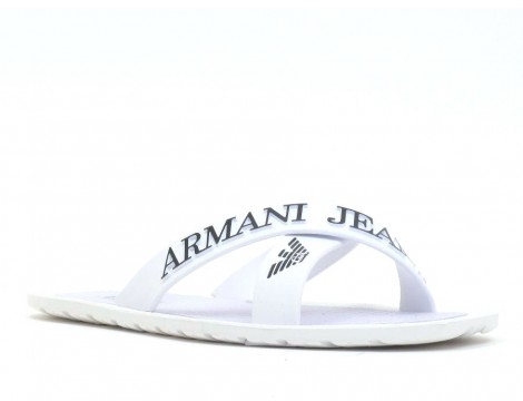 Armani Jeans Slipper wit