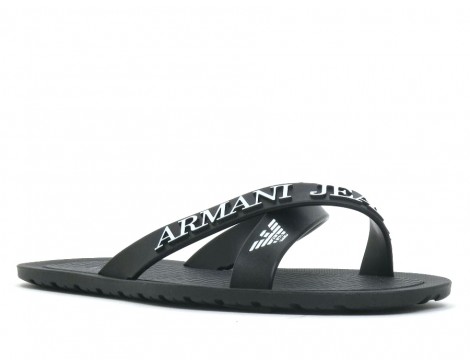 Armani Jeans Slipper zwart