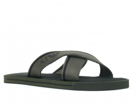 Armani Jeans Slipper groen