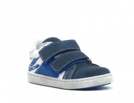 Shoesme Klittenbandschoen jeans blauw