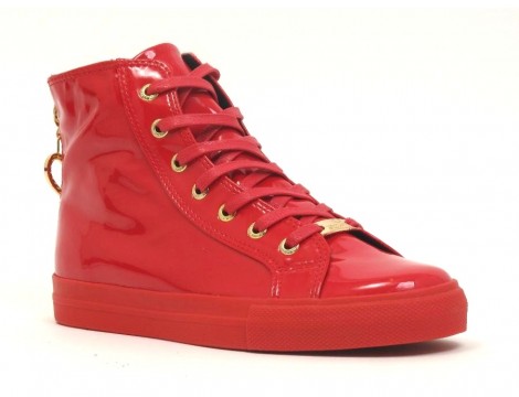 Moschino Sneaker rood lak