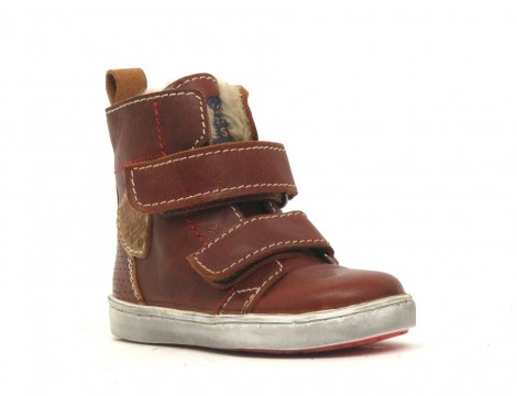 Shoesme Klittenbandschoen cognac