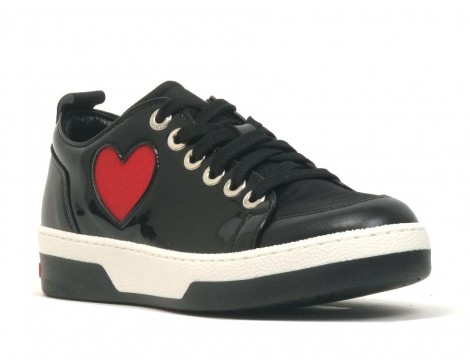 Moschino Sneaker zwart lak