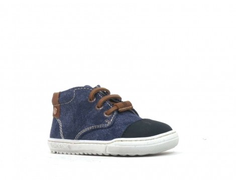 Shoesme Veterschoen jeans blauw