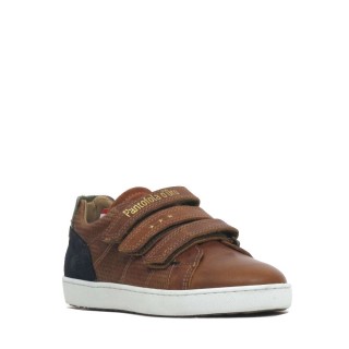 Pantofola D Oro Klittenbandschoen cognac