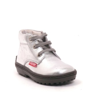 Shoesme Veterschoen zilver