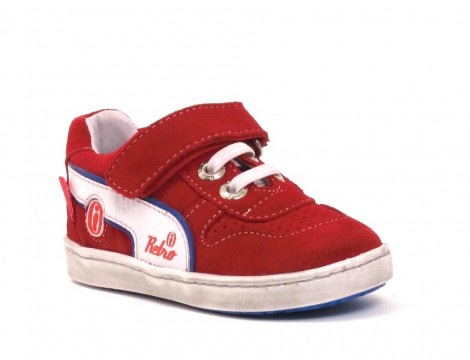 Shoesme Klittenbandschoen rood