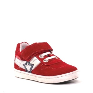 Shoesme Klittenbandschoen rood