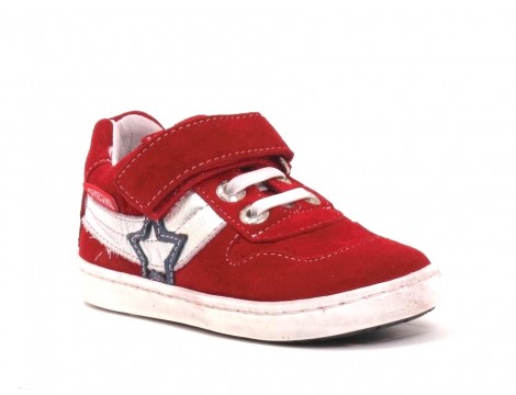 Shoesme Klittenbandschoen rood