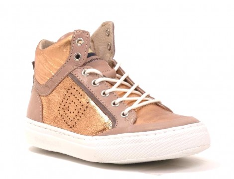 ShoeRepublic Veterschoen rose goud