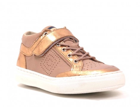 ShoeRepublic Veterschoen rose goud