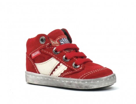 Shoesme Veterschoen rood