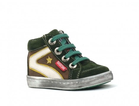 Shoesme Veterschoen groen