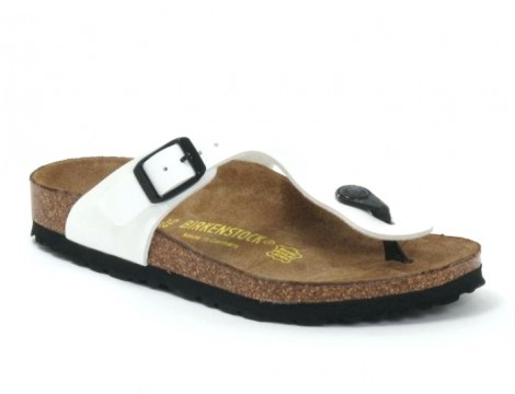 Birkenstock Slipper wit lak