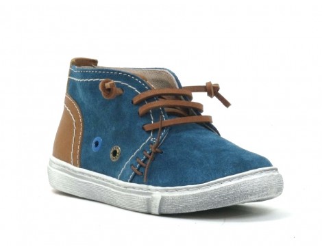 Clic Veterschoen jeans blauw