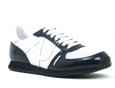 Giorgio Armani Veterschoen blauw lak